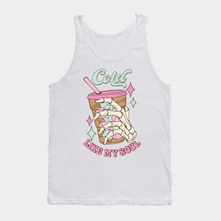 Cold like my soul coffee skull Funny Quote Hilarious Sayings Humor Tank Top